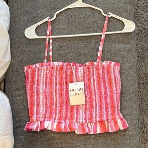 Roller Rabbit Painted Stripe Hali Top